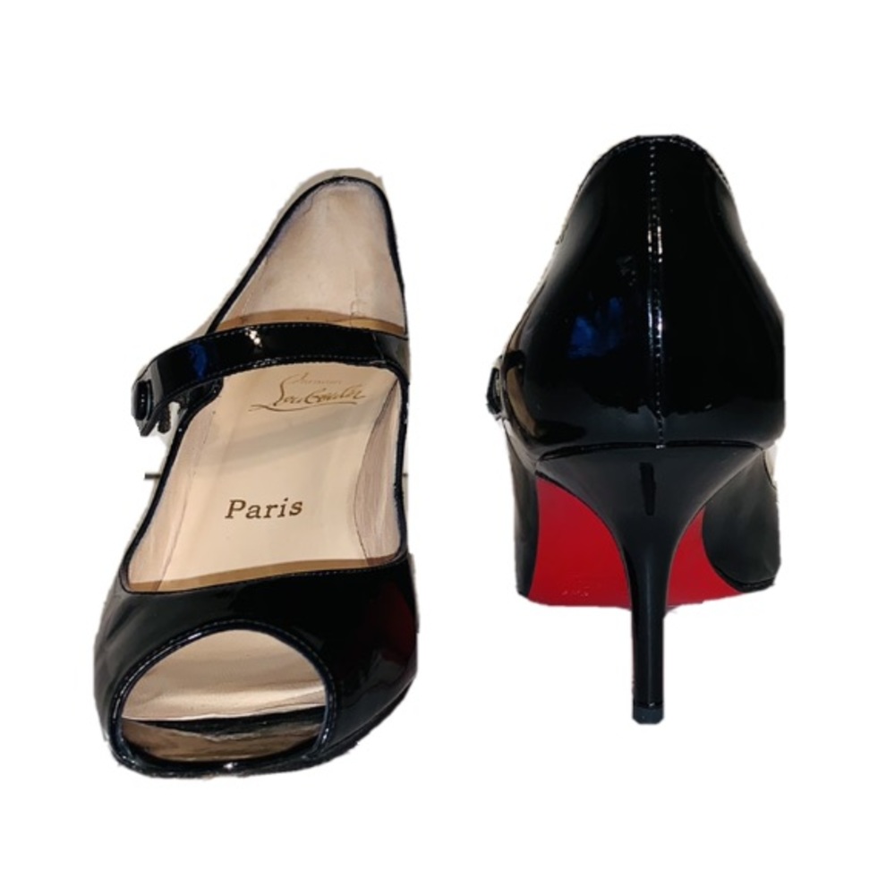 Christian Louboutin Mary Jane peep toe size 38.5